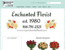 Tablet Screenshot of myenchantedflorist.com